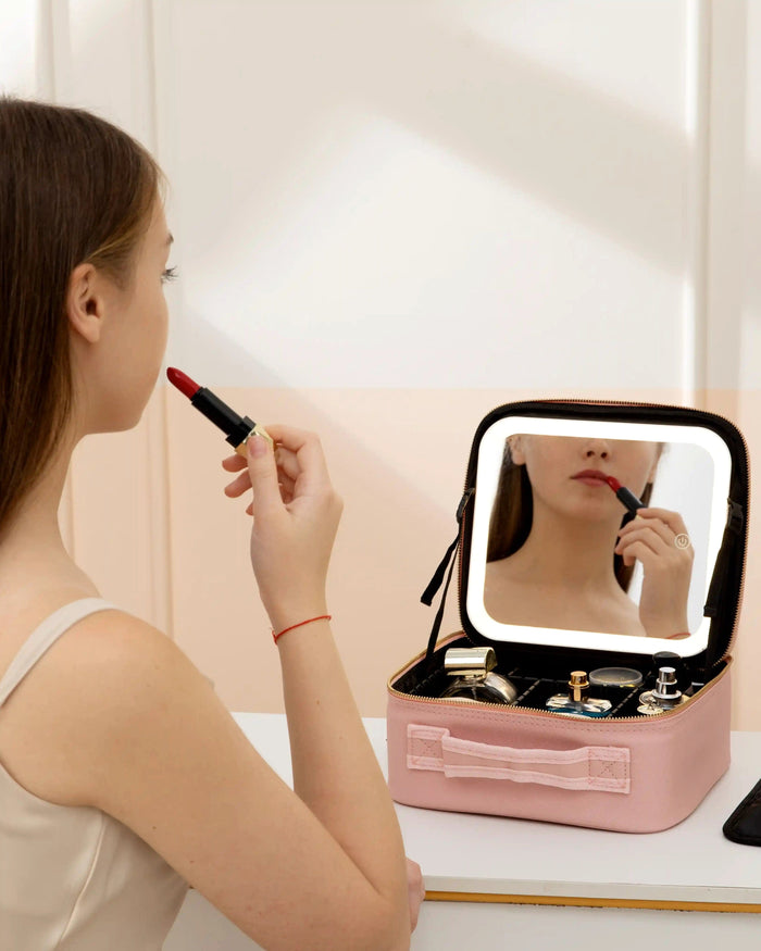 LED Travel Makeup Case
