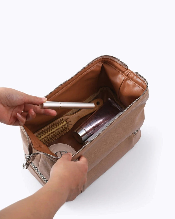 Vegan Leather Toiletry Bag